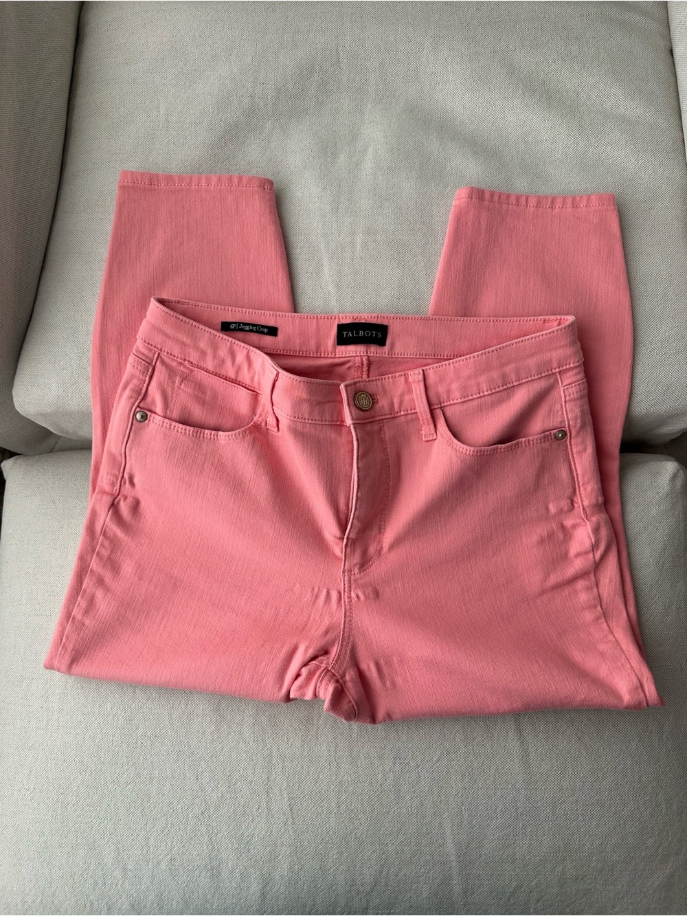 Talbots Coral Pink Jegging Crop
